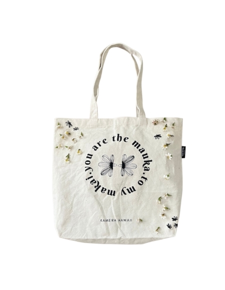 Naupaka Flower Tote Bag Hawaii theme tote bag Fun message tote bag Tote bag gift idea