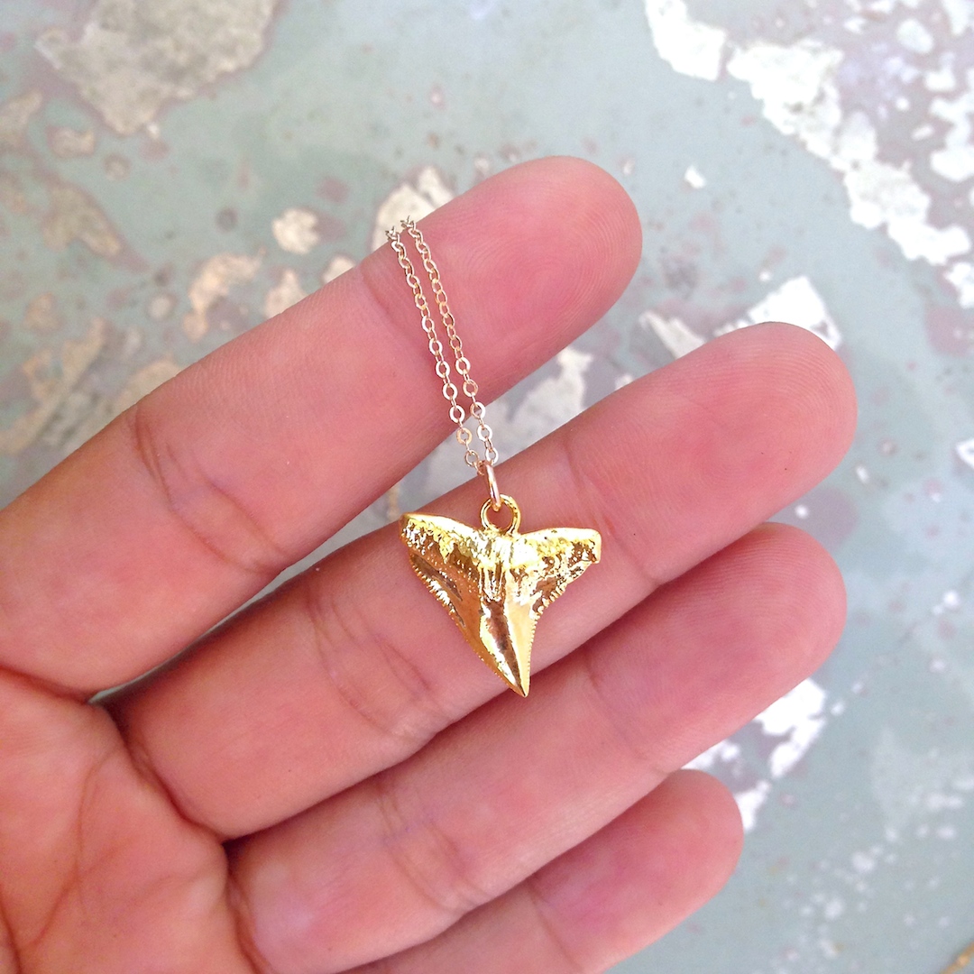 MANO SHARK TOOTH CHARM NECKLACE---soldout